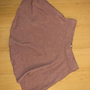 Pink Embroidered Skirt